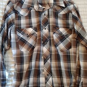Men's Plaid Button-Up Shirt
